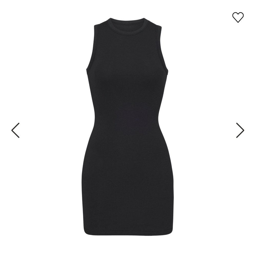 Skims cotton ribbed tank dress
